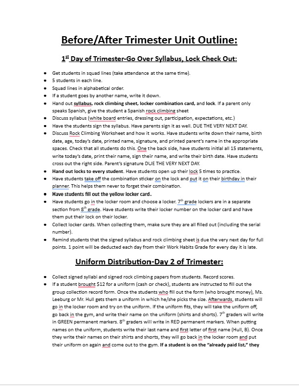 Before and After Trimester