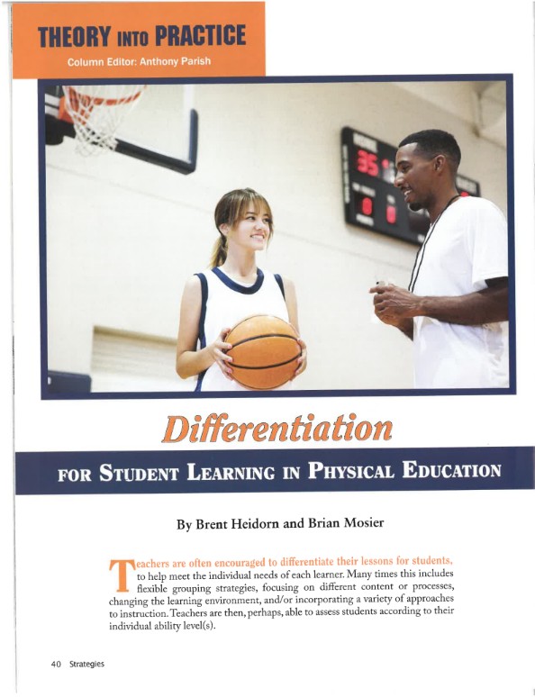 Differentiation Strategies in P.E.