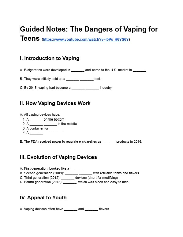 Vaping Resources