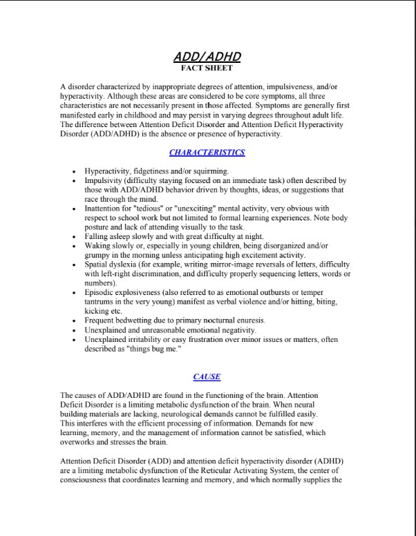 Disability Fact Sheets