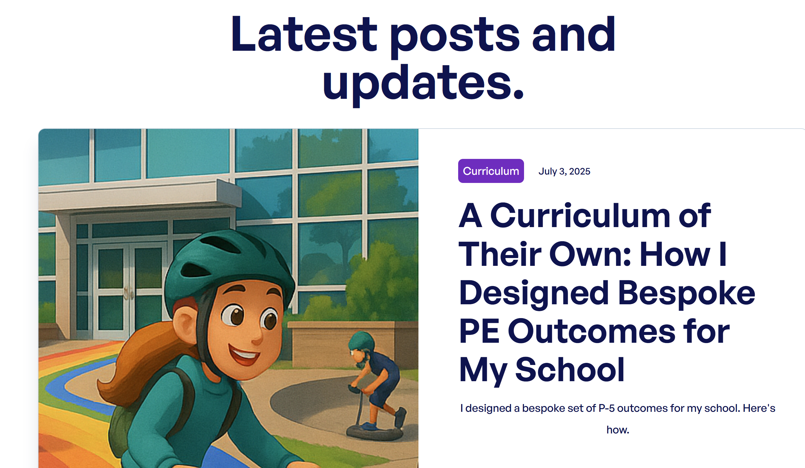 The Physical Educator Blog