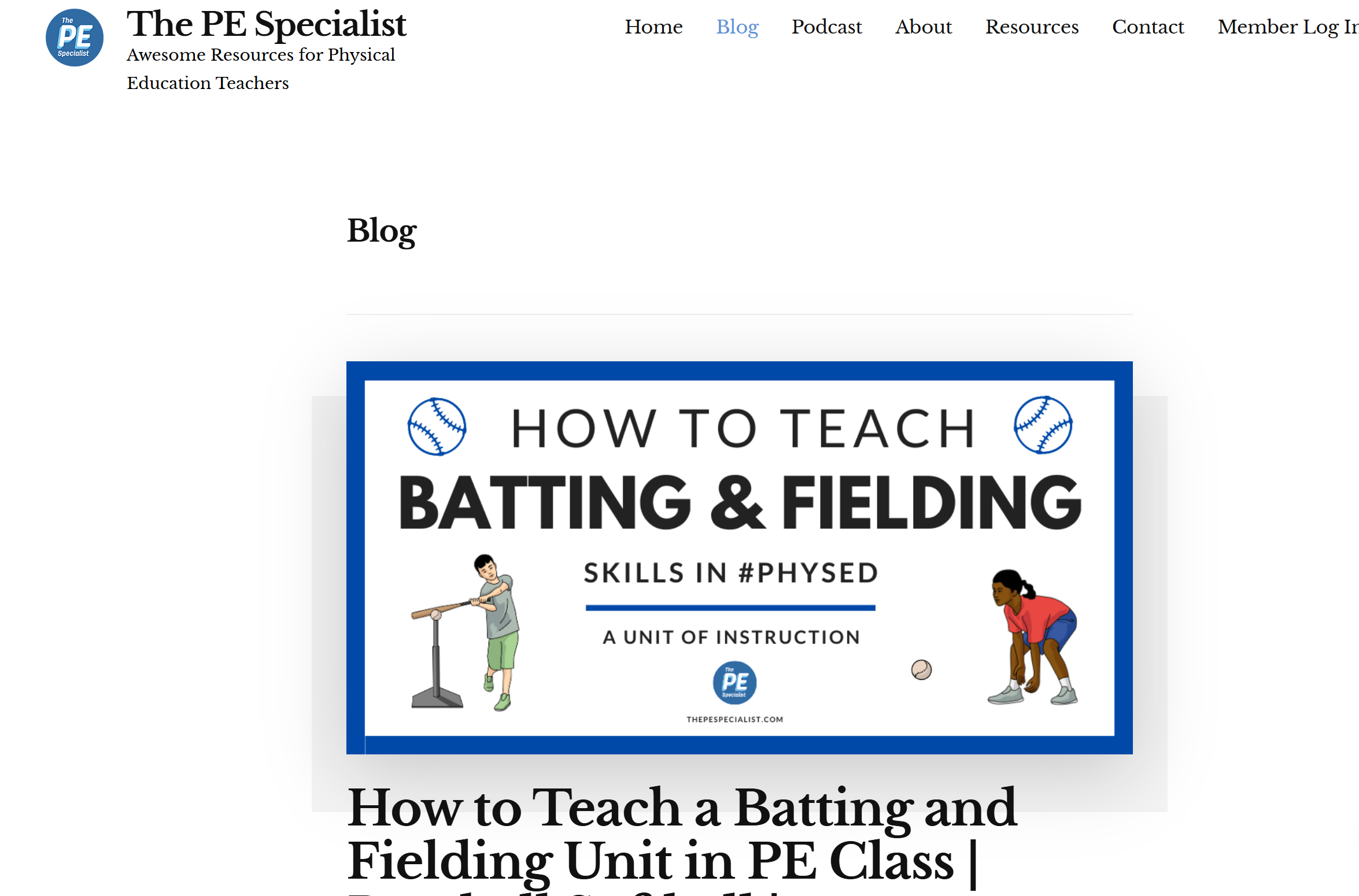 The P.E. Specialist Blog